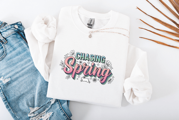 Chasing Spring Retro Easter Bunny Floral