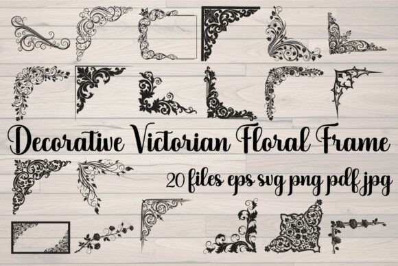 Decorative Victorian Floral Frame