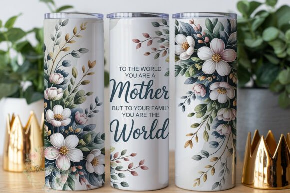 Elegant Floral Mother's Day 20oz Tumbler