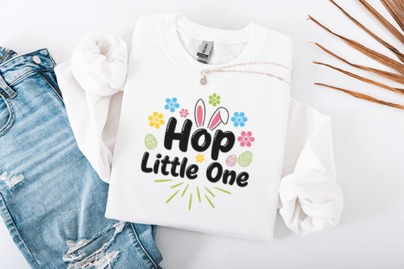 Hop Little One Easter SVG Cute Kids