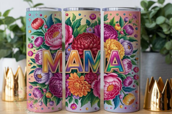 Lush Floral MAMA 20oz Tumbler Wrap