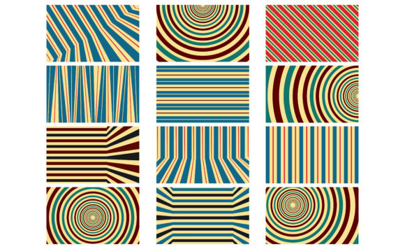 Old Vintage Retro Theme Backgrounds Set