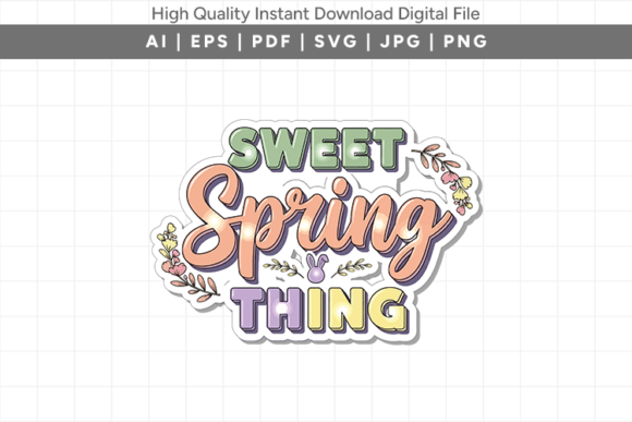 Sweet Spring Thing Retro Easter Floral