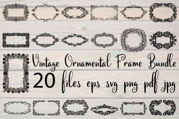 Vintage Ornamental Frame Bundle